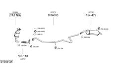 Výfukový systém BOSAL SYS08124