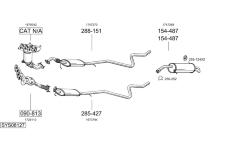 Výfukový systém BOSAL SYS08127