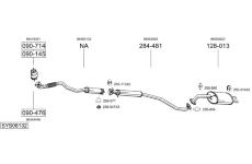 Výfukový systém BOSAL SYS08132