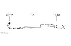 Výfukový systém BOSAL SYS08146