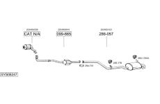 Výfukový systém BOSAL SYS08247