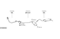 Výfukový systém BOSAL SYS08363