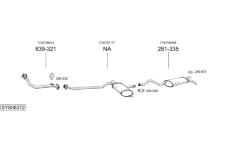 Výfukový systém BOSAL SYS08372