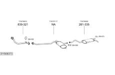 Výfukový systém BOSAL SYS08373