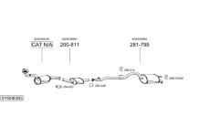 Výfukový systém BOSAL SYS08383