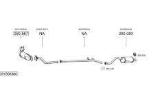 Výfukový systém BOSAL SYS08385