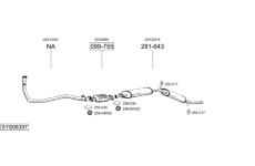 Výfukový systém BOSAL SYS08397