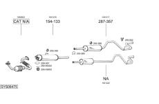 Výfukový systém BOSAL SYS08475