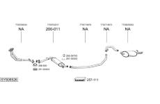 Výfukový systém BOSAL SYS08526