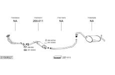 Výfukový systém BOSAL SYS08527