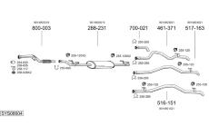 Výfukový systém BOSAL SYS08604