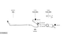 Výfukový systém BOSAL SYS08623