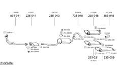 Výfukový systém BOSAL SYS08676