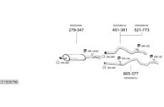 Výfukový systém BOSAL SYS08766