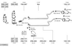 Výfukový systém BOSAL SYS08832