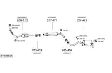 Výfukový systém BOSAL SYS08857