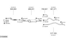 Výfukový systém BOSAL SYS08896