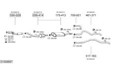 Výfukový systém BOSAL SYS08897