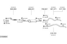 Výfukový systém BOSAL SYS08904