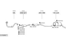 Výfukový systém BOSAL SYS08971