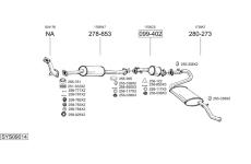 Výfukový systém BOSAL SYS09014