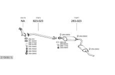 Výfukový systém BOSAL SYS09015