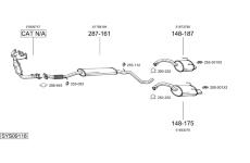 Výfukový systém BOSAL SYS09118