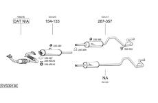 Výfukový systém BOSAL SYS09136