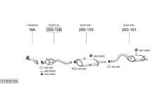 Výfukový systém BOSAL SYS09154