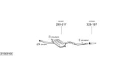 Výfukový systém BOSAL SYS09164