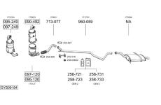 Výfukový systém BOSAL SYS09184