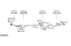Výfukový systém BOSAL SYS09251