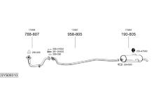 Výfukový systém BOSAL SYS09310