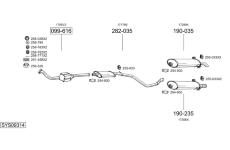 Výfukový systém BOSAL SYS09314