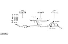 Výfukový systém BOSAL SYS09333