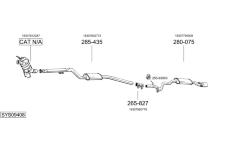 Výfukový systém BOSAL SYS09408