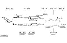 Výfukový systém BOSAL SYS09569