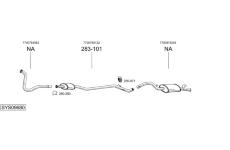 Výfukový systém BOSAL SYS09680