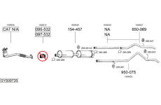 Výfukový systém BOSAL SYS09735