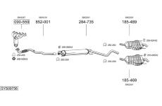 Výfukový systém BOSAL SYS09756