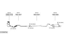 Výfukový systém BOSAL SYS09764