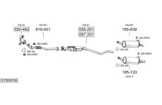 Výfukový systém BOSAL SYS09768