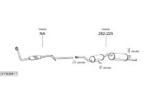 Výfukový systém BOSAL SYS09817