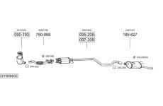 Výfukový systém BOSAL SYS09833