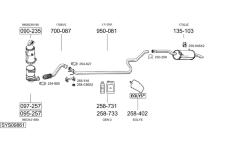 Výfukový systém BOSAL SYS09861