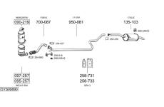 Výfukový systém BOSAL SYS09890