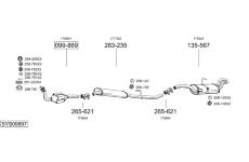 Výfukový systém BOSAL SYS09897