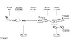 Výfukový systém BOSAL SYS09921