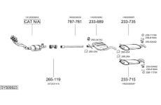Výfukový systém BOSAL SYS09923