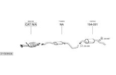 Výfukový systém BOSAL SYS09936